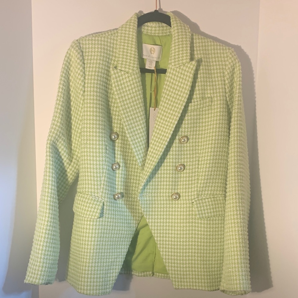 House of Harlow 1960 Mint Houndstooth Jacket